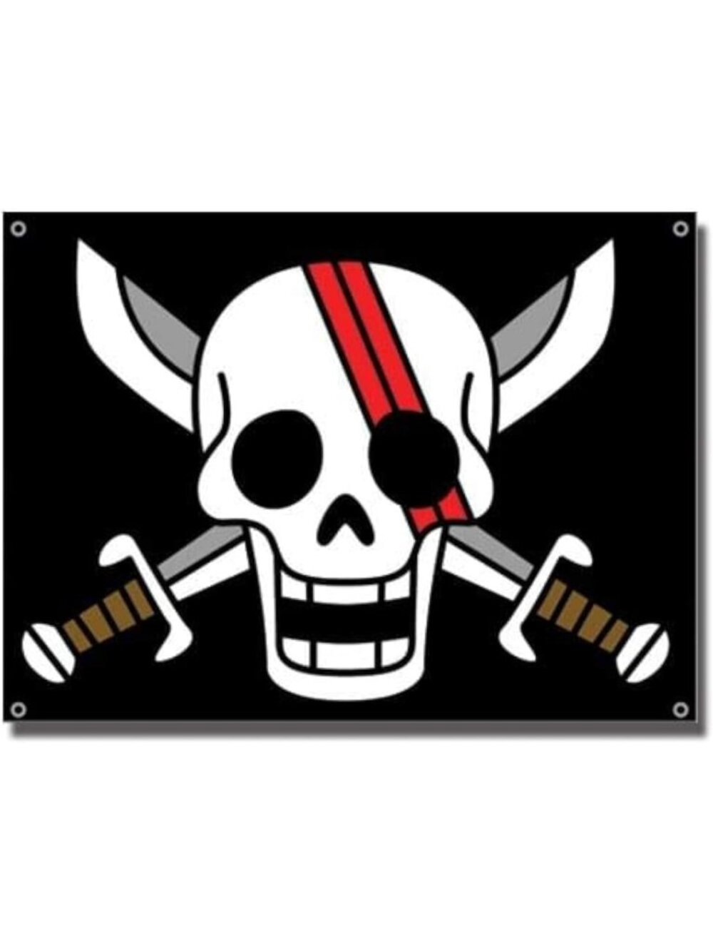 Red Haired Pirates Flag - One Piece Anime Decor, Perfect for Fans & Collectors